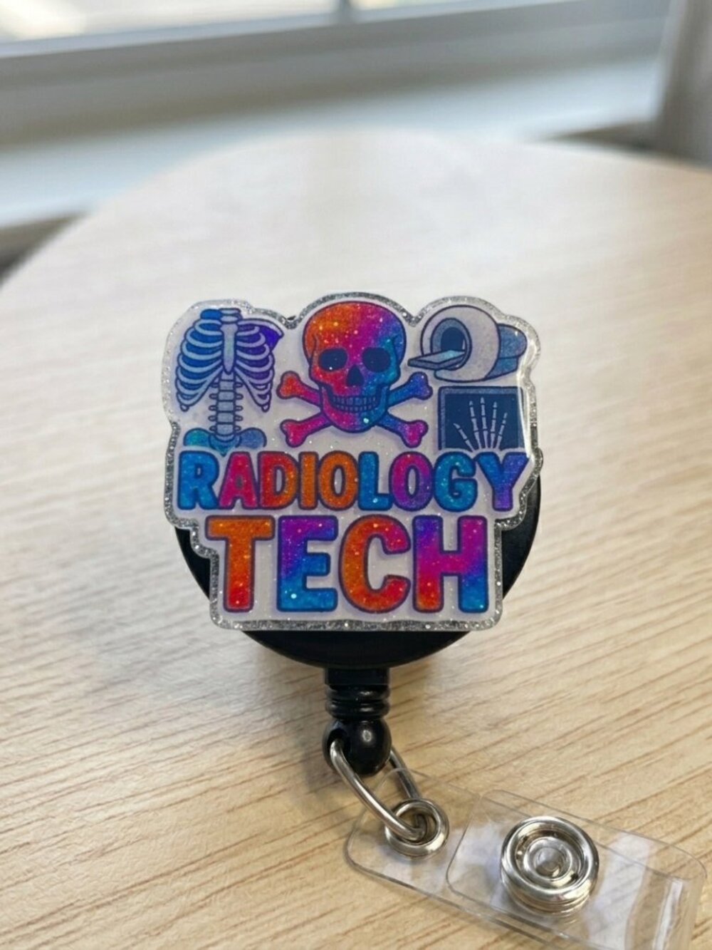 Handmade Radiology Tech Badge Reel - Picture 2 of 5